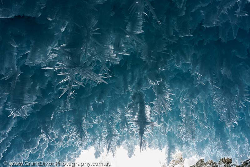 image of Glacier cave frost crystals 1