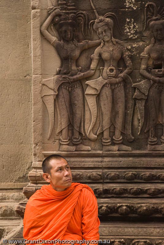 image of Angkor Wat monk