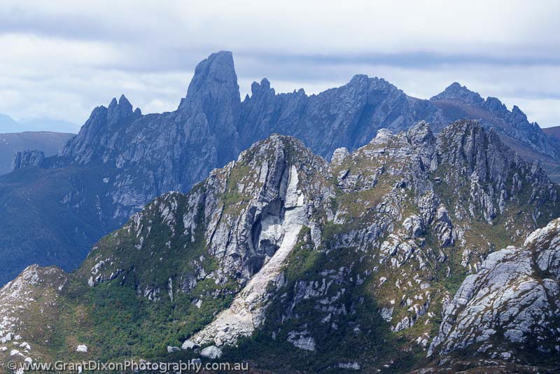 image of Federation Peak & landslide