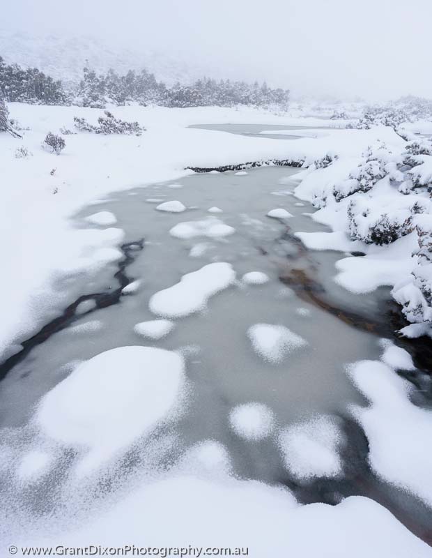 image of K Col snowy stream 2