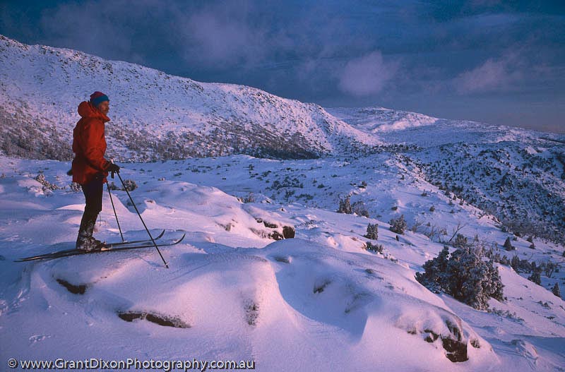image of Tarn Shelf dawn skier