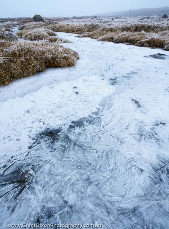 image of Ironstone frozen stream