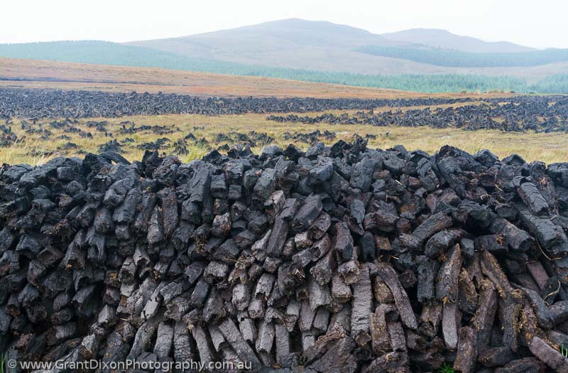 image of Connemara peat drying