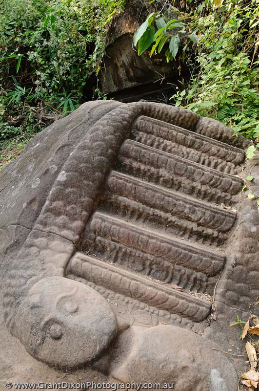 image of Wat Phu Champasak serpent steps