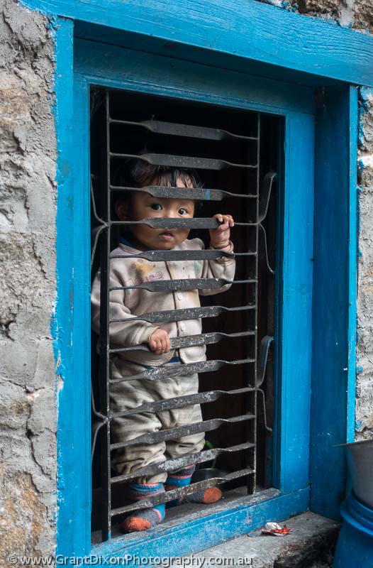 image of Lokpa child in window