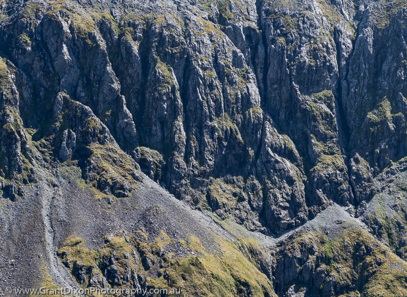image of Fiordland cliff detail
