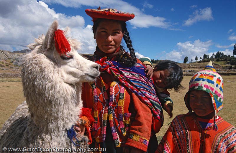 image of Llama and locals
