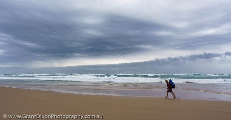 image of Beach walker & storm front