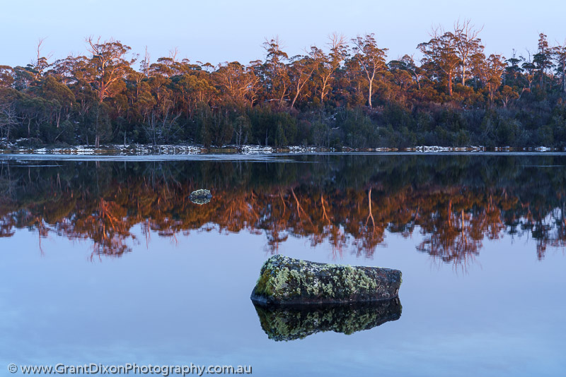 image of Central Plateau dawn reflection