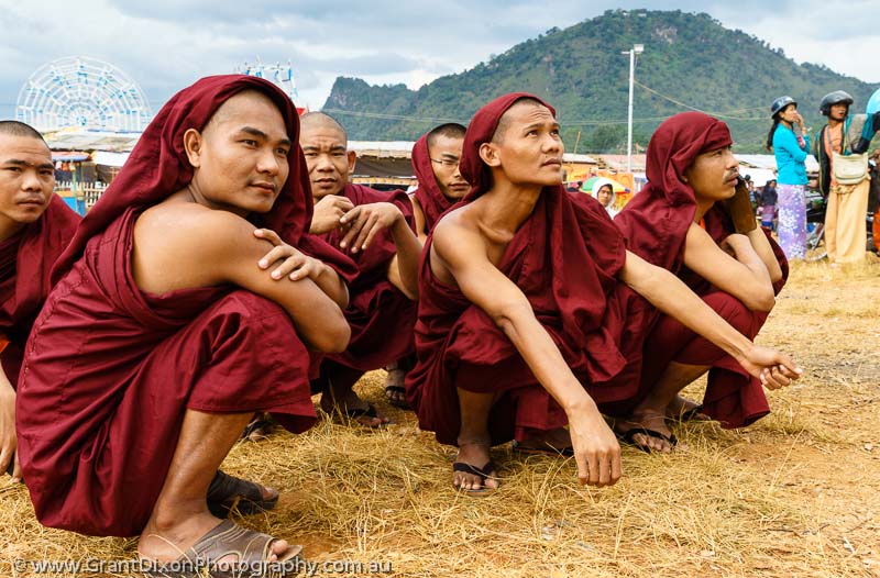 image of Fire Balloon Festival monks
