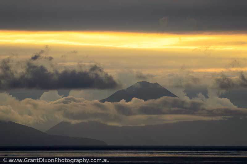 image of Lopevi volcano dawn