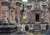 Banteay Srey, 10th-century Cambodian temple dedicated to the Hindu god Shiva, Siem Reap, Cambodia