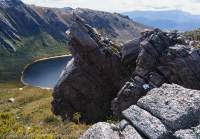 Lake Rhona, Denison Range, Tasmanian Wilderness World Heritage Area.