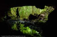 Franklin Cave, lower Franklin River, Franklin-Gordon Wild Rivers National Park, Tasmanian Wilderness World Heritage Area.