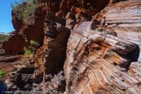Banded Iron Formation, Munjina Gorge, Hamersley Range, Karijini National Park, Western Australia.