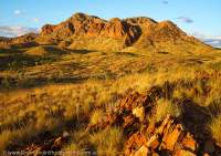 Mt Giles from Ormiston Pound, West Macdonnell National Park, Northern Territory, Australia.