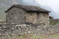 Stone house, Tsum Valley, Manaslu Circuit trek, Nepal