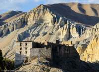 NEPAL. Old (14th century) fortified palace (dzong), Mustang.
