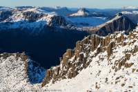 DuCane Range from Mt Ossa, Cradle Mountain - Lk St Clair National Park, Tasmanian Wilderness World Heritage Area, Australia.
