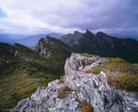 Prince of Wales Range, Tasmania, Franklin-Gordon Wild Rivers National Park. Tasmanian Wilderness World Heritage Area.