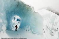 ARGENTINA, Patagonia. Ice cave on lower Marconi Glacier.