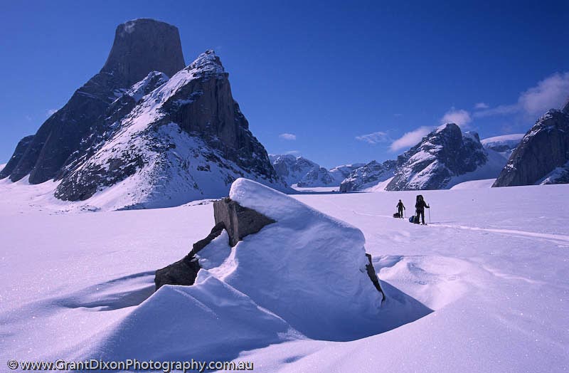 image of Mt Asgard skiers