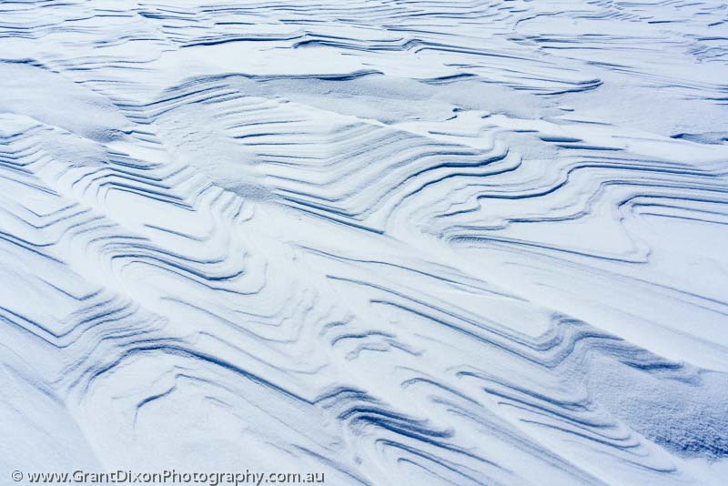 image of Wind-blown snow detail