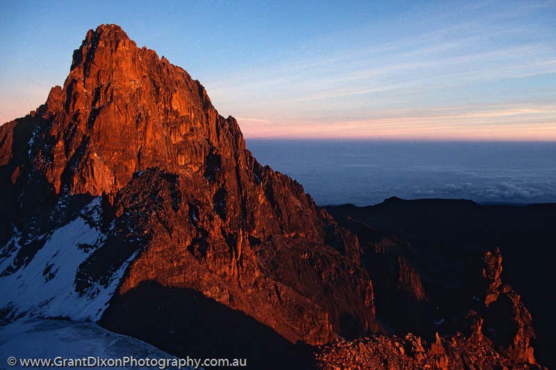 image of Mt Kenya dawn