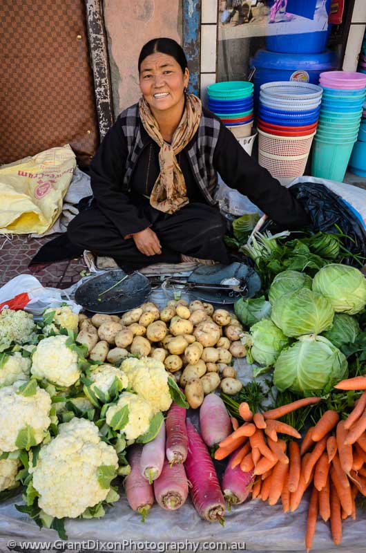 image of Leh vegetable seller