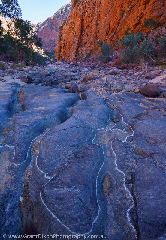 image of Ormiston Gorge water stains