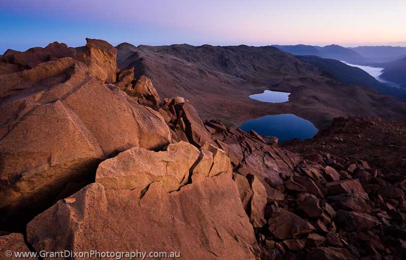 image of Red Hills lakes dawn