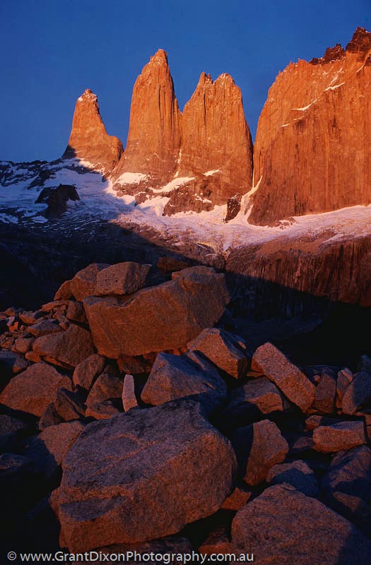 image of Torres del Paine dawn 1