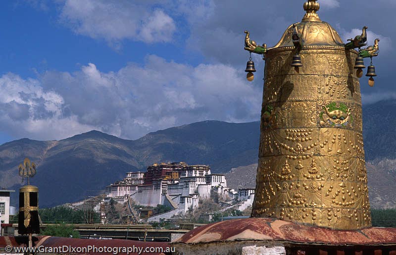 image of Potala from Jokhang