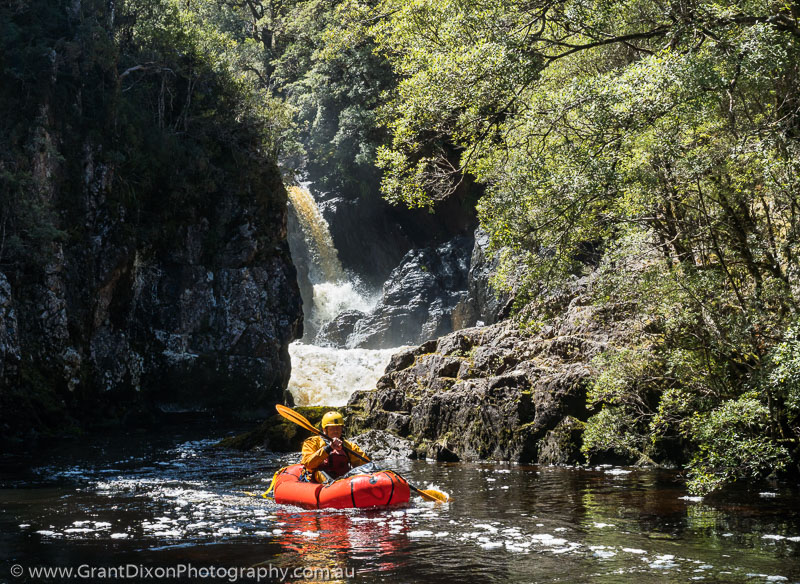image of Red raft waterfall 3