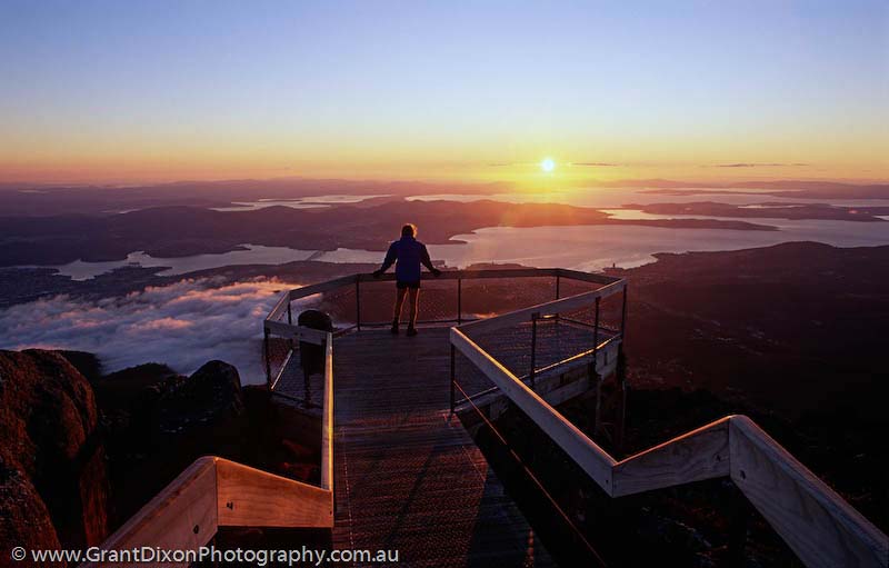 image of Mt Wellington dawn