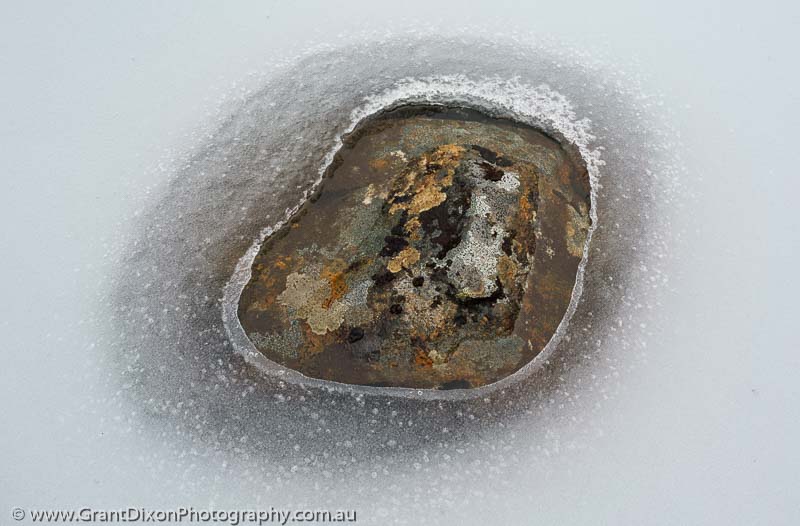 image of Dolerite boulder & ice