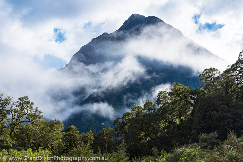 image of Milford Track clearing mist 2