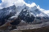 Glacial moraine, Manaslu Circuit trek, Nepal