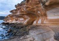 Painted Cliffs, Maria Island National Park, Tasmania.