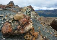 Ultramafic rocks, Livingstone Mountains, Southland, New Zealand.